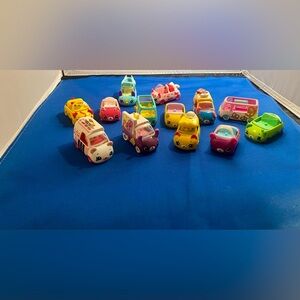 Shopkins Cutie Car 13 Assorted Diecast Cars Buses Collection